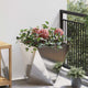 Jardinera vidaxx plateada 50 x 50 x 50 cm acero inoxidable