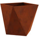 Jardinera vidaxl oxidada 50 x 50 x 50 cm acero corten