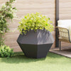 Jardinera vidaxx negro 100 x 100 x 80 cm acero