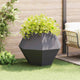 Jardinera vidaxx negro 100 x 100 x 80 cm acero
