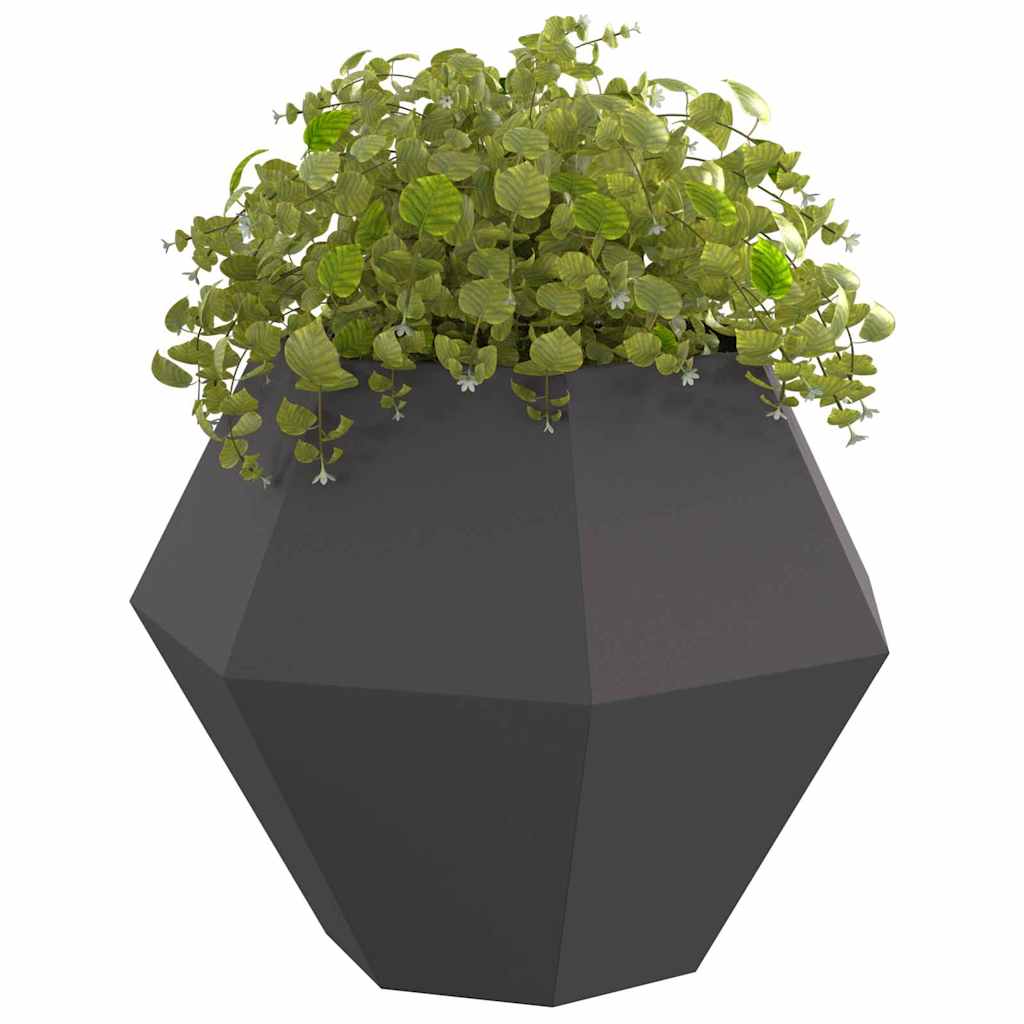 Jardinera vidaxx negro 100 x 100 x 80 cm acero