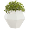 Jardinera vidaxx blanca 100 x 100 x 80 cm acero