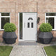 Vidaxl plantenbak 2 pcs antraciet 100 x 100 x 80 cm staal