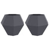 Vidaxl plantenbak 2 pcs antraciet 100 x 100 x 80 cm staal