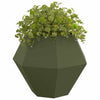 Vidaxl plantenbak olijf groen 100 x 100 x 80 cm staal