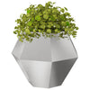Jardinera vidaxx 2 piezas plata 100 x 100 x 80 cm acero inoxidable