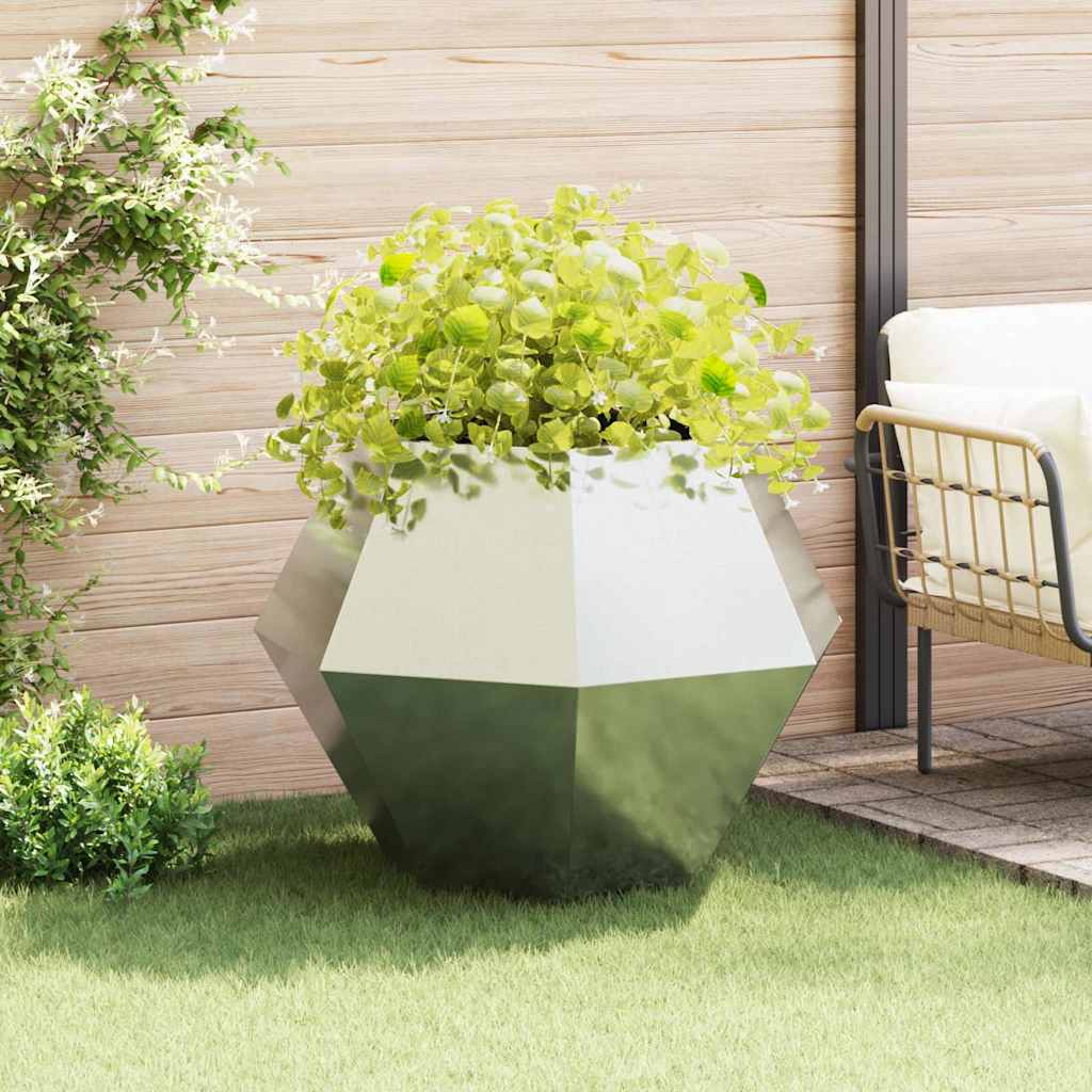 Fioriera Vidaxx argento 100 x 100 x 80 cm in acciaio zincato