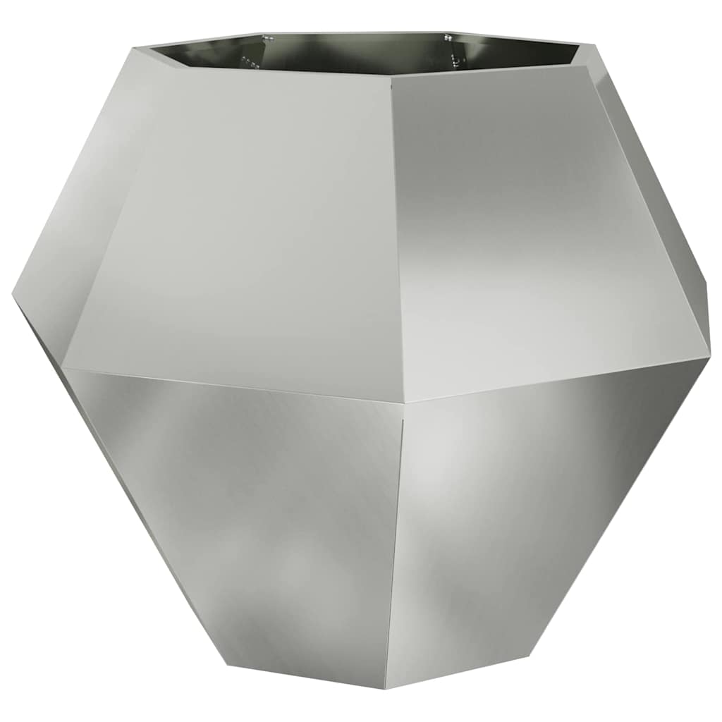 Fioriera Vidaxx argento 100 x 100 x 80 cm in acciaio zincato