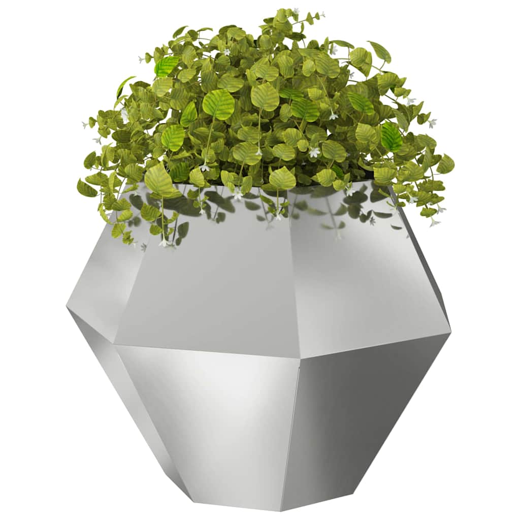 Fioriera Vidaxx argento 100 x 100 x 80 cm in acciaio zincato