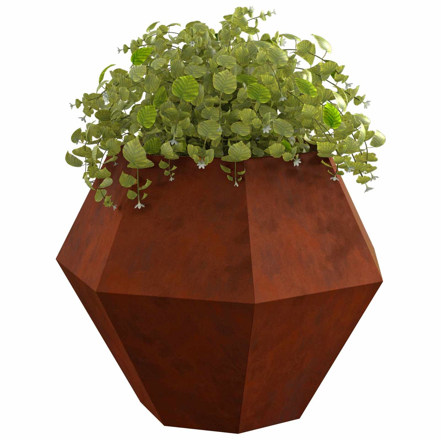 Jardinera vidaxx oxidada 100 x 100 x 80 cm acero corten
