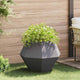 Jardinera vidaxx negro 75 x 75 x 60 cm acero