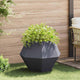 Fioriera Vidaxl antracite 75 x 75 x 60 cm in acciaio