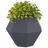 Fioriera Vidaxl antracite 75 x 75 x 60 cm in acciaio