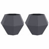 Vidaxl plantenbak 2 pcs antraciet 75 x 75 x 60 cm staal