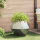 Jardinera vidaxx plateada 75 x 75 x 60 cm acero inoxidable
