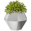 Fioriera Vidaxx argento 75 x 75 x 60 cm in acciaio inossidabile