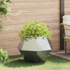 Jardinera vidaxx plateada 75 x 75 x 60 cm acero galvanizado