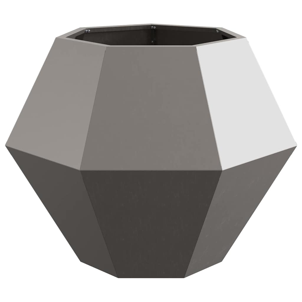 Jardinera vidaxl oxidada 75 x 75 x 60 cm acero corten