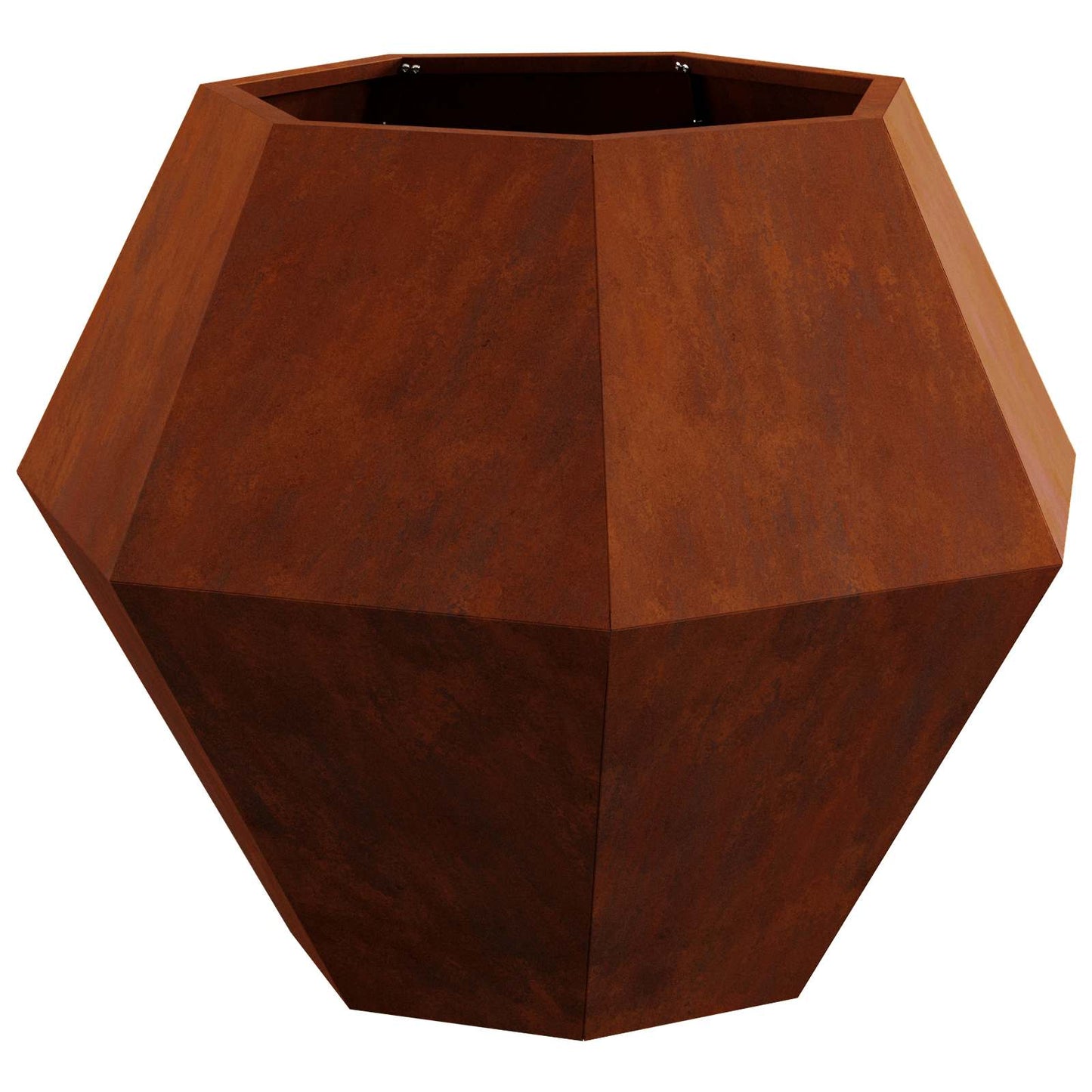 Jardinera vidaxl oxidada 75 x 75 x 60 cm acero corten