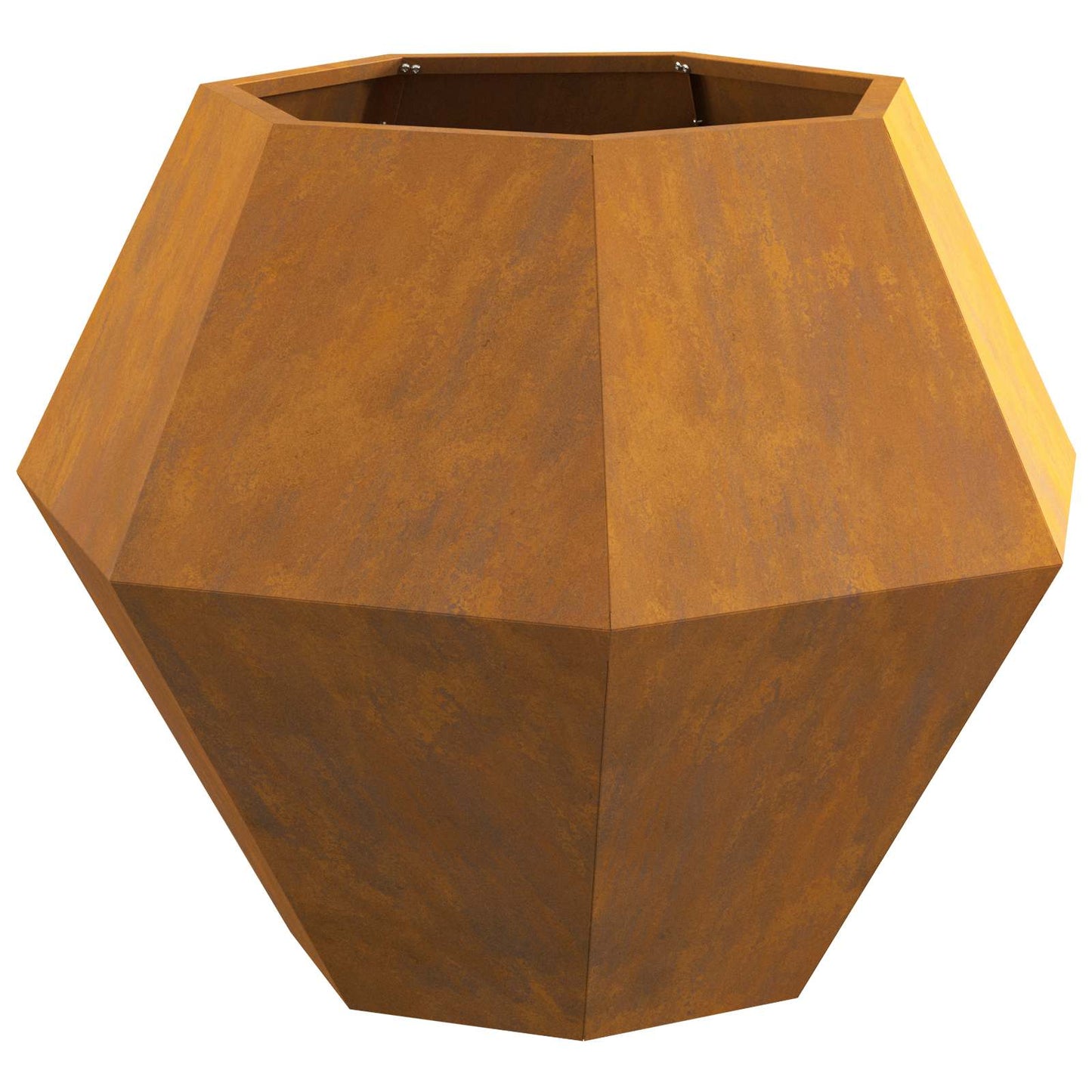 Vidaxl plantenbak 2 pcs roestig 75 x 75 x 60 cm cortenstaal