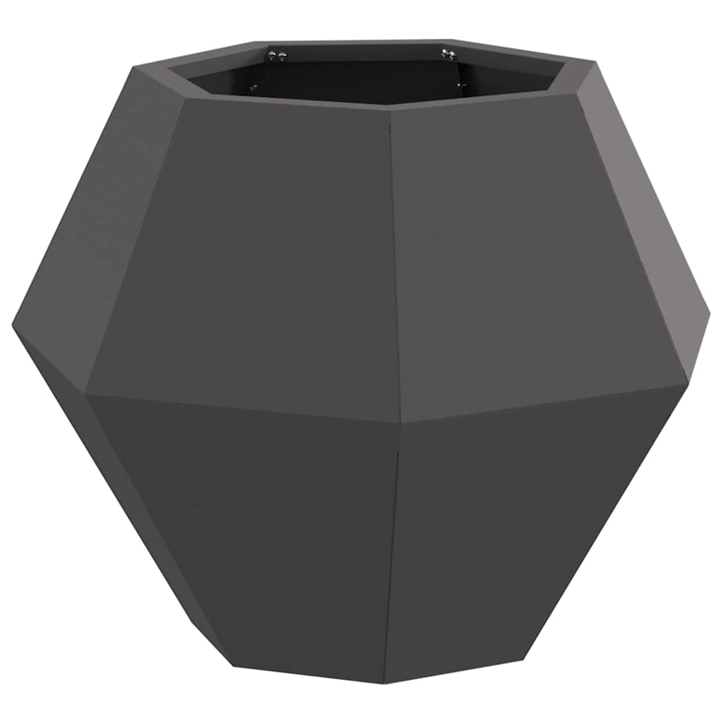 Jardinera vidaxx negro 50 x 50 x 40 cm acero