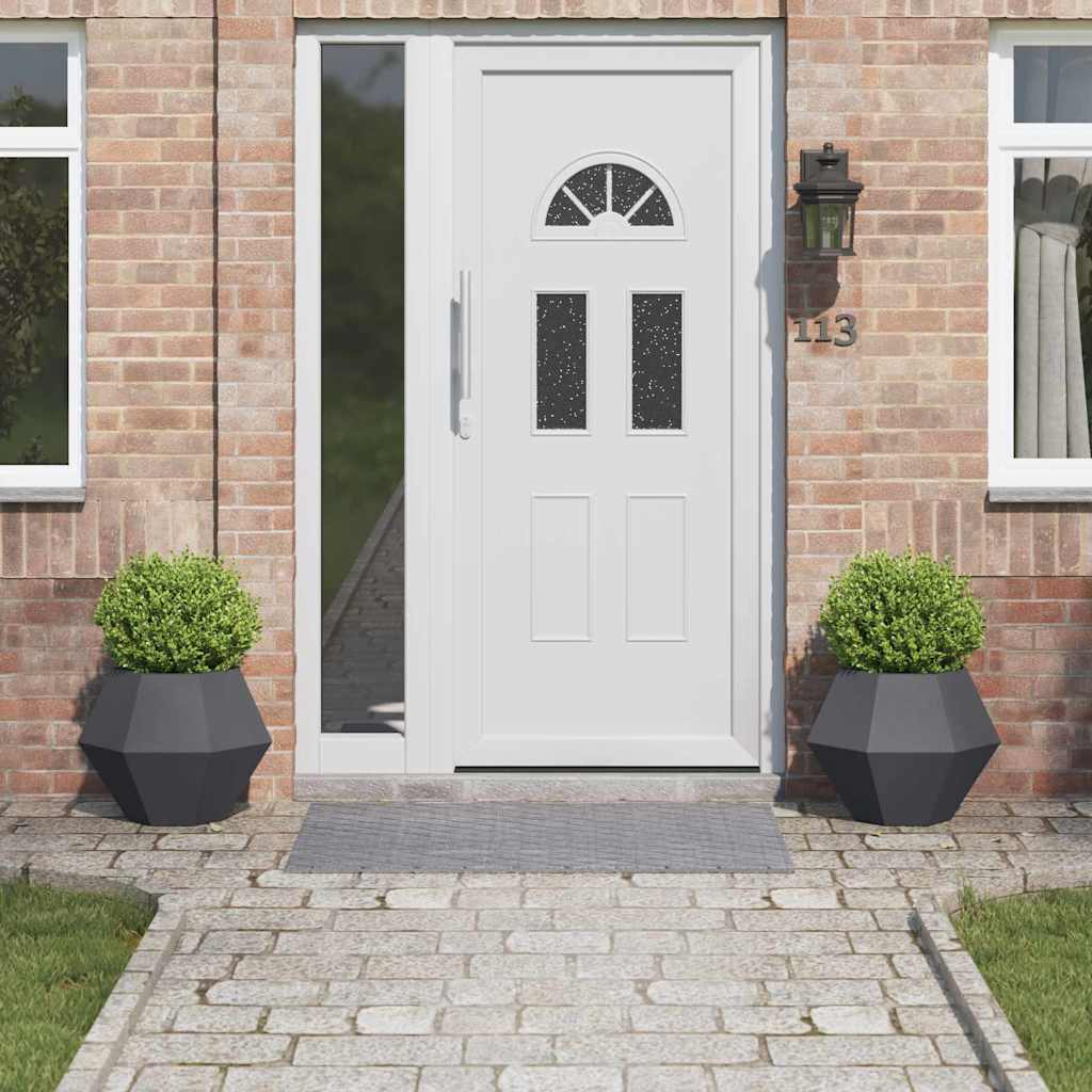 Vidaxl plantenbak 2 pcs antraciet 50 x 50 x 40 cm staal