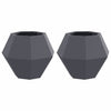 Vidaxl plantenbak 2 pcs antraciet 50 x 50 x 40 cm staal