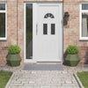 Fioriera Vidaxx 2 pezzi verde oliva 50 x 50 x 40 cm in acciaio
