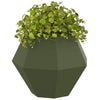 Vidaxx macetero 2 piezas verde oliva 50 x 50 x 40 cm acero