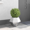Jardinera vidaxx plateada 50 x 50 x 40 cm acero inoxidable