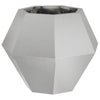 Jardinera vidaxx plateada 50 x 50 x 40 cm acero inoxidable