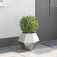Jardinera vidaxx plateada 50 x 50 x 40 cm acero galvanizado