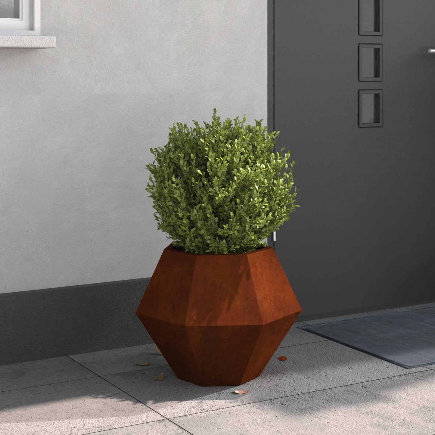 Jardinera vidaxl oxidada 50 x 50 x 40 cm acero corten