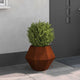 Jardinera vidaxl oxidada 50 x 50 x 40 cm acero corten