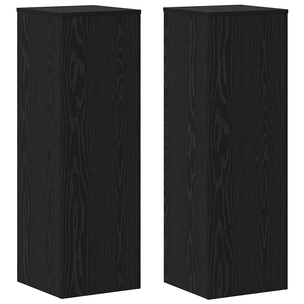 Supporto per piante Vidaxx 2 pezzi rovere nero 33 x 33 x 100 cm