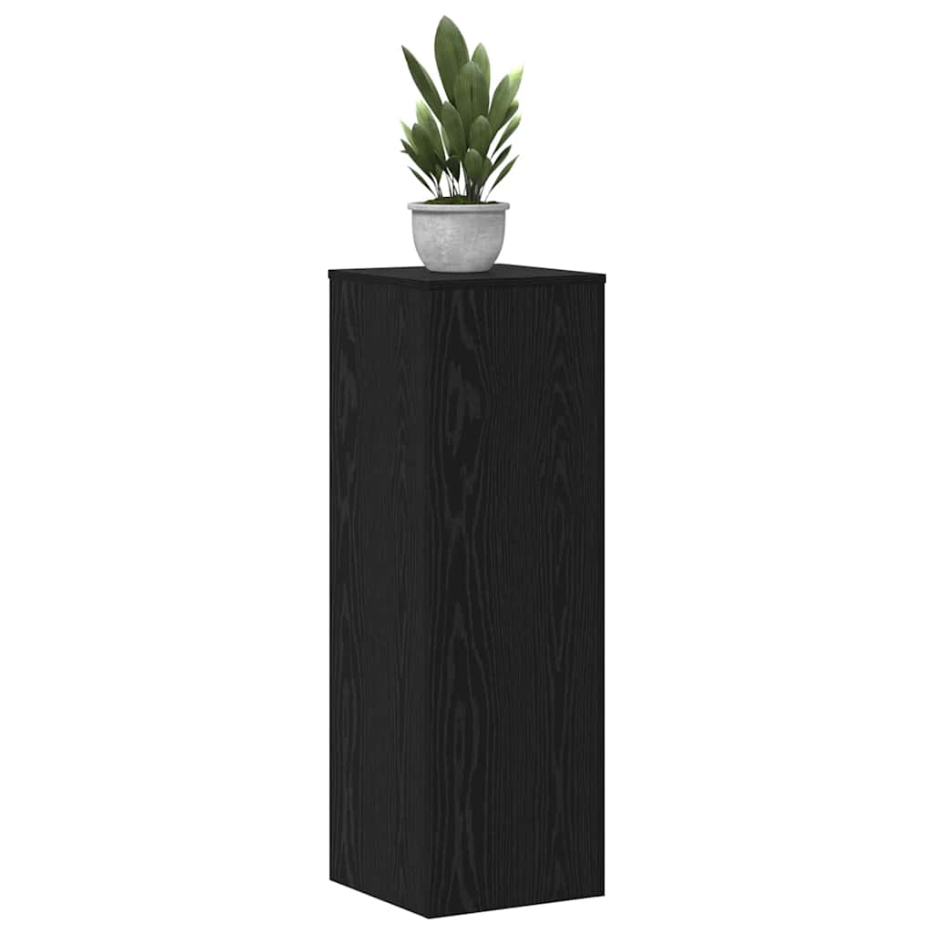 Supporto per piante Vidaxx 2 pezzi rovere nero 33 x 33 x 100 cm