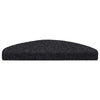 Vidaxl trapmatten zelfklevend 20 stuks 65x21x4 cm zwart halfrond groot