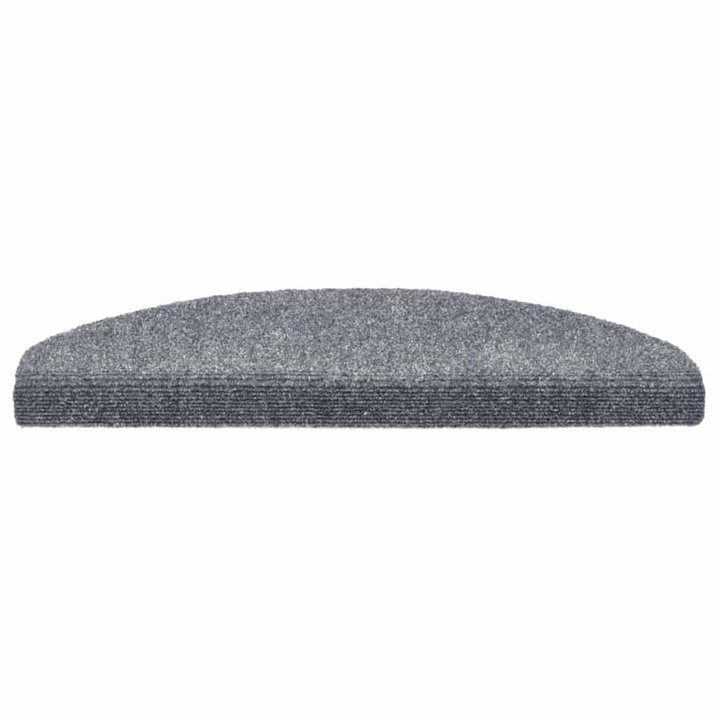 Vidaxl trapmatten zelfklevend 20 stuks 65x21x4 cm lichtgrijs halfrond groot