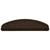 Vidaxx Tappetini per scale autoadesivi 20 pezzi 65x21x4 cm marrone semicircolare grande