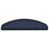 VidaXL alfombrillas para escaleras autoadhesivas 20 piezas 65x21x4 cm azul marino semicircular grande