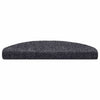 Vidaxl trapmatten zelfklevend 30 stuks 65x21x4 cm donkergrijs halfrond groot