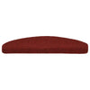 VidaXL Tappetini per scale autoadesivi 30 pezzi 65x21x4 cm rosso bordeaux semicircolare grande