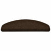 Vidaxx Tappetini per scale autoadesivi 30 pezzi 65x21x4 cm marrone semicircolare grande