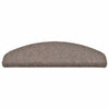 VidaXL Tappetini per scale autoadesivi 30 pezzi 65x21x4 cm beige semicircolare grande