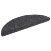 Tappetini per scale autoadesivi Vidaxx 20 pezzi 56x17x3 cm grigio scuro semicircolare