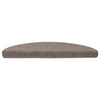 VidaXL Tappetini per scale autoadesivi 20 pezzi 56x17x3 cm beige semicircolare
