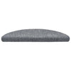 Vidaxl trapmatten zelfklevend 30 stuks 56x17x3 cm lichtgrijs halfrond