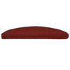 VidaXL Tappetini per scale autoadesivi 30 pezzi 56x17x3 cm rosso bordeaux semicircolare