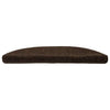 VidaXL Tappetini per scale autoadesivi 30 pezzi 56x17x3 cm marrone semicircolare