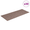 VidaXL tapetes para escaleras autoadhesivos 30 piezas 60x25 cm marrón claro rectangular